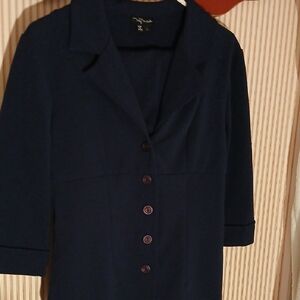 My Michelle Deep Navy Knit Top